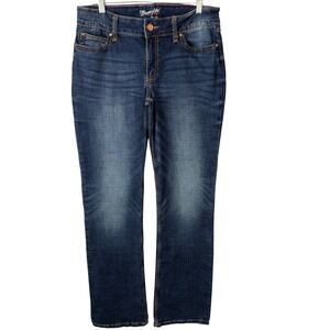 Wrangler Boot Cut Jeans Womens‎ Size 11x36 Dark Wash Denim Casual